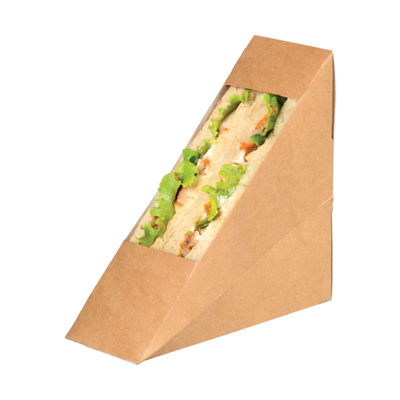 Sandwichbox braun 1-er ECO
