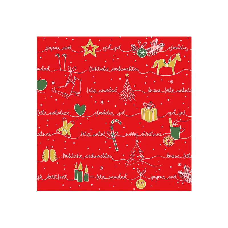 Airlaid Serviette Ravin Rot 40x40cm Weihnachtliche Tischaccessoires für Unternehmen und Eventplaner