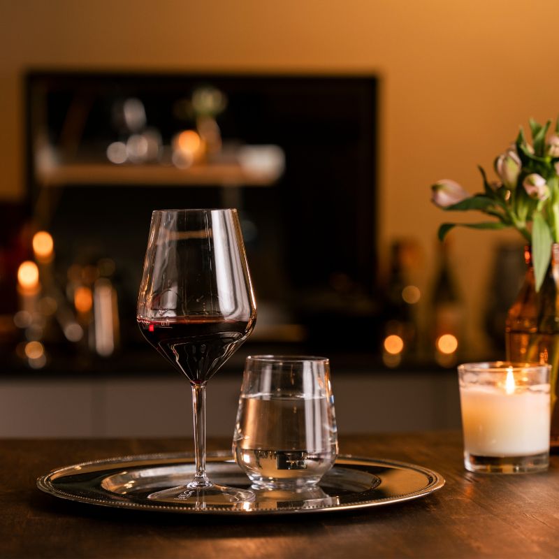 transparentes Mehrweg Weinglas für Veranstaltungen mit Füllvermögen 400ml