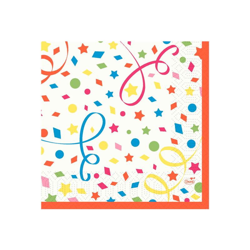 Serviette Confetti 33x33cm