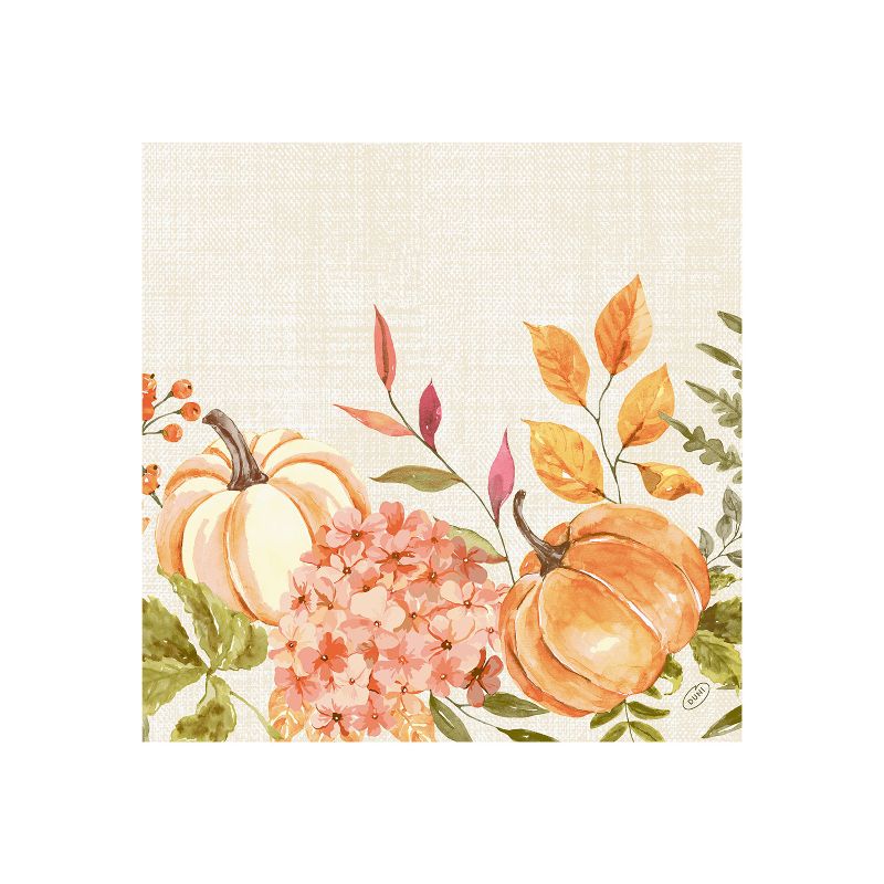 Stoff Serviette Spicy Pumpkin 40x40cm Herbst Servietten