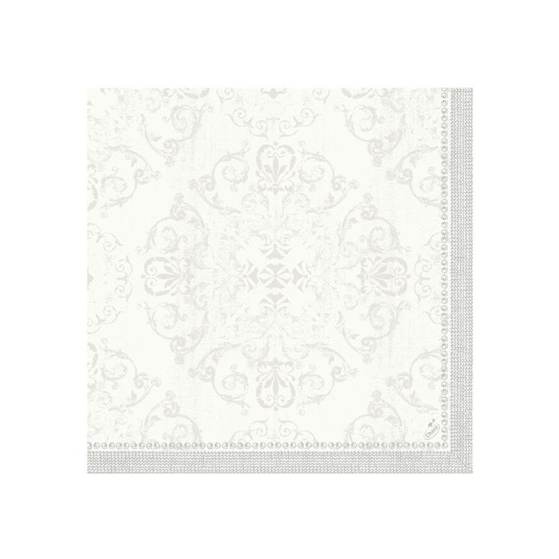 Serviette Opulent White 40x40cm Dunilin