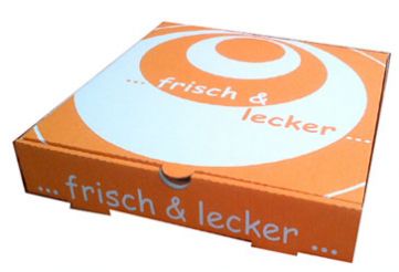 frisch & lecker 26x26x4,5cm Pizzakarton &  Flammkuchen &amp Kuchenkarton