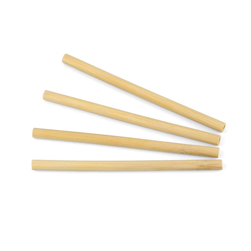 Trinkhalm Bambus hell natur, 22cm lang, Durchmesser 11mm für Cocktails