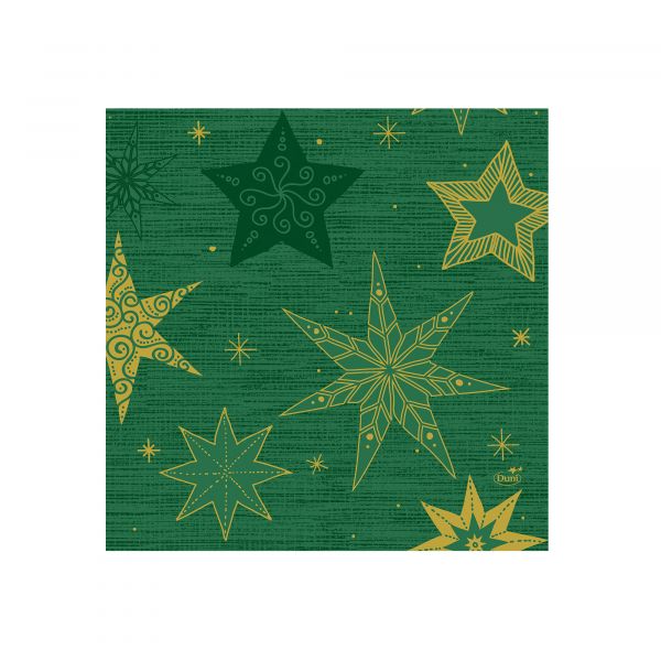 Star Stories Green Zelltuchserviette 33x33cm, 3-lagig, 1/4 Falz