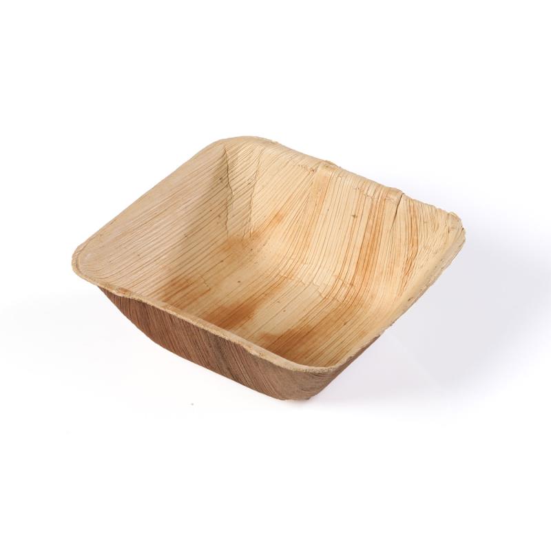 Schale aus Palmblatt 14x14x5cm