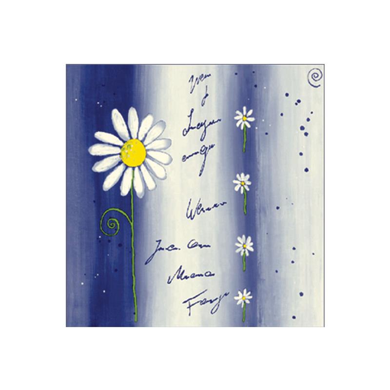 Zelltuch Serviette Moonlight blau 40x40cm