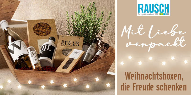 Nachhaltige Geschenkbox mit diversen Geschenken