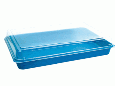 Lunchtablett blau 272x188x53mm