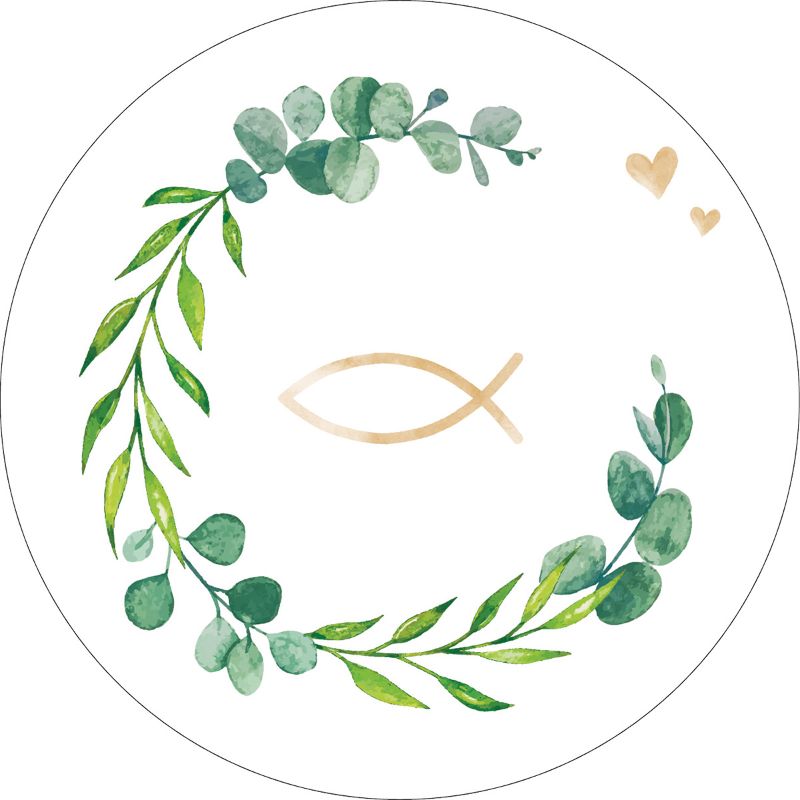 goldenem Fisch in der Mitte