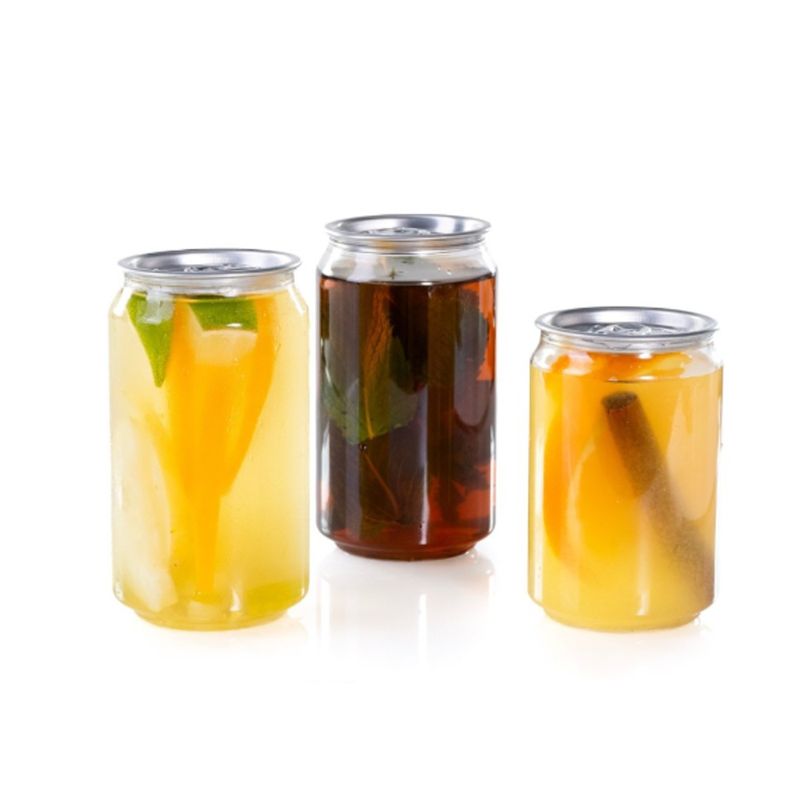 PET Dosen transparent 500ml zum versiegeln