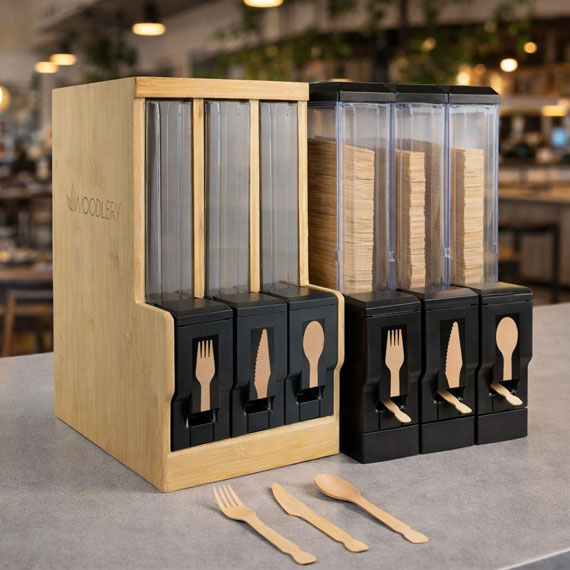 Spender Löffel für Bambus Besteckkasten