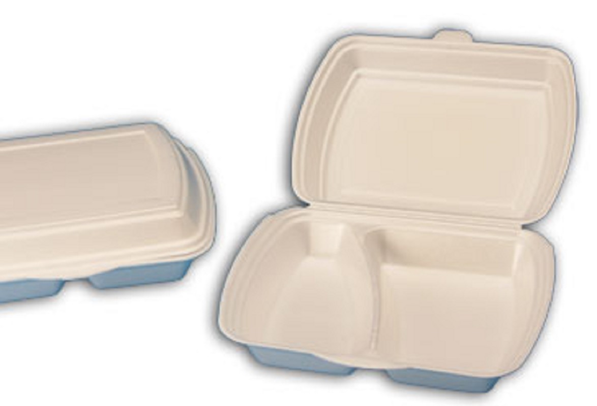 Menübox 2 geteilt weiß neu