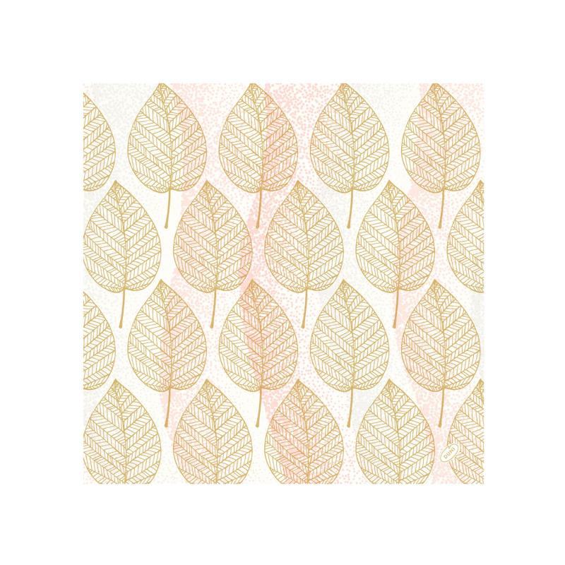 Serviette Aspen 40x40cm herbst Blättermotiv