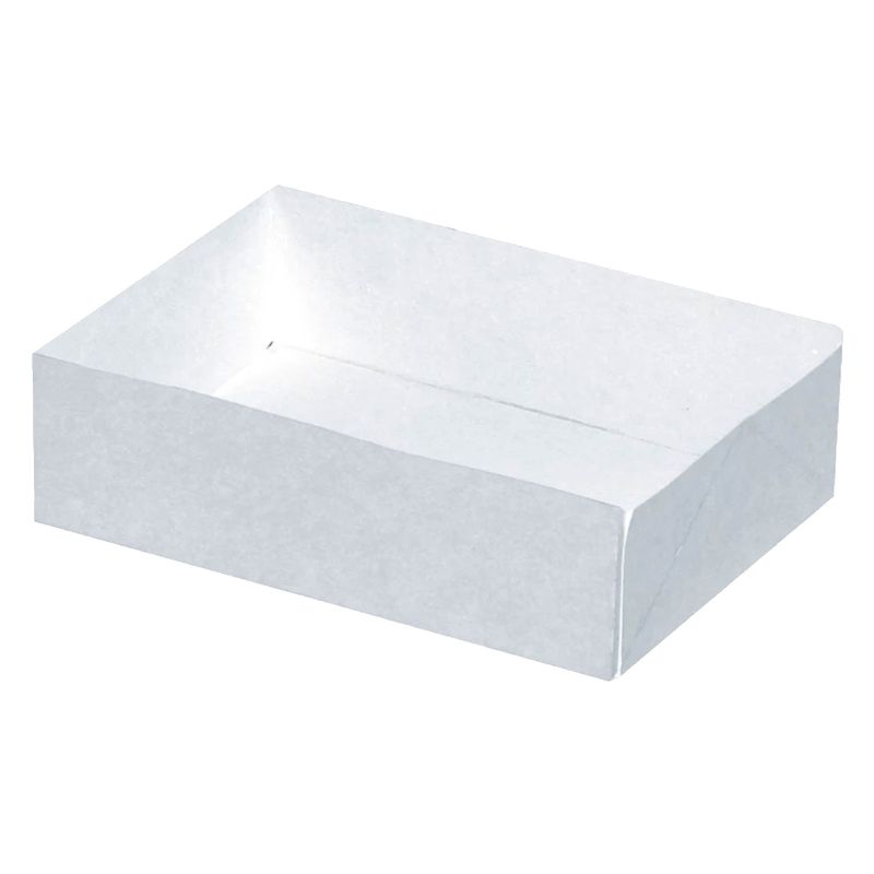 weiße Box aus Pappe  zum Tranport Patisserie