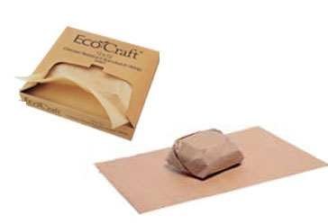 EcoCraft Hamburger Papier, 37x40, braun Einschlagpapier