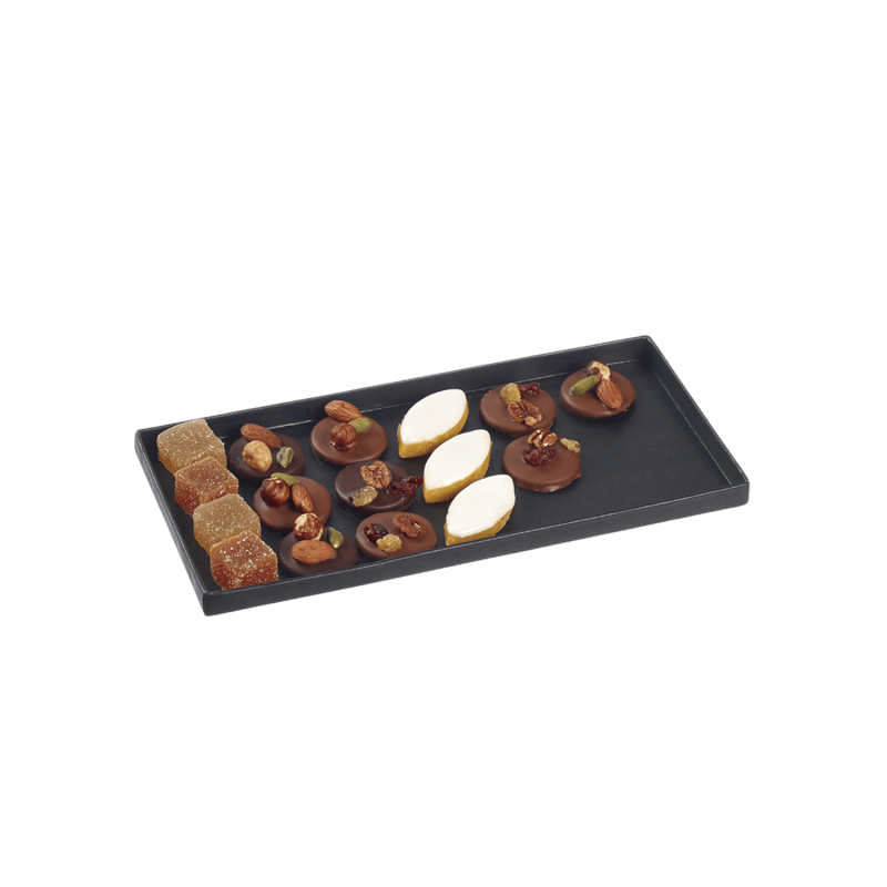 Caterlux Tablett Atlas 1/3 Schwarz 27,5x12,6x1,5cm Tablettsysteme aus Kartonage