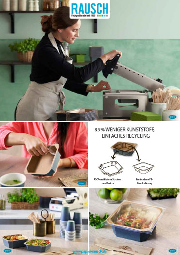 Flyer Bagasse Siegelschalen
