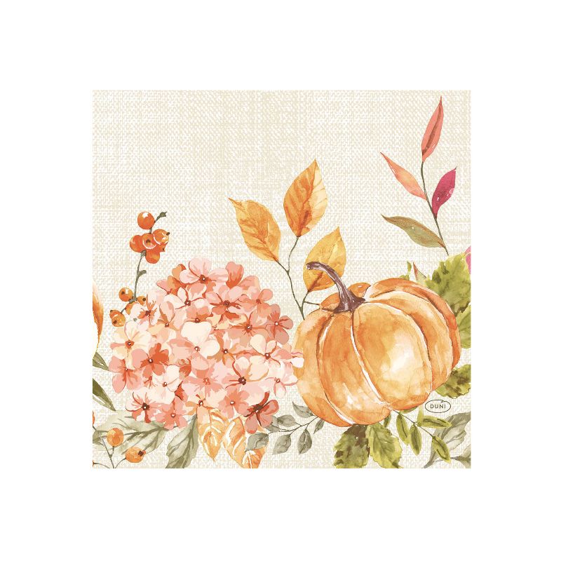 Zelltuch Servietten 33x33cm Herbst Kürbis Design