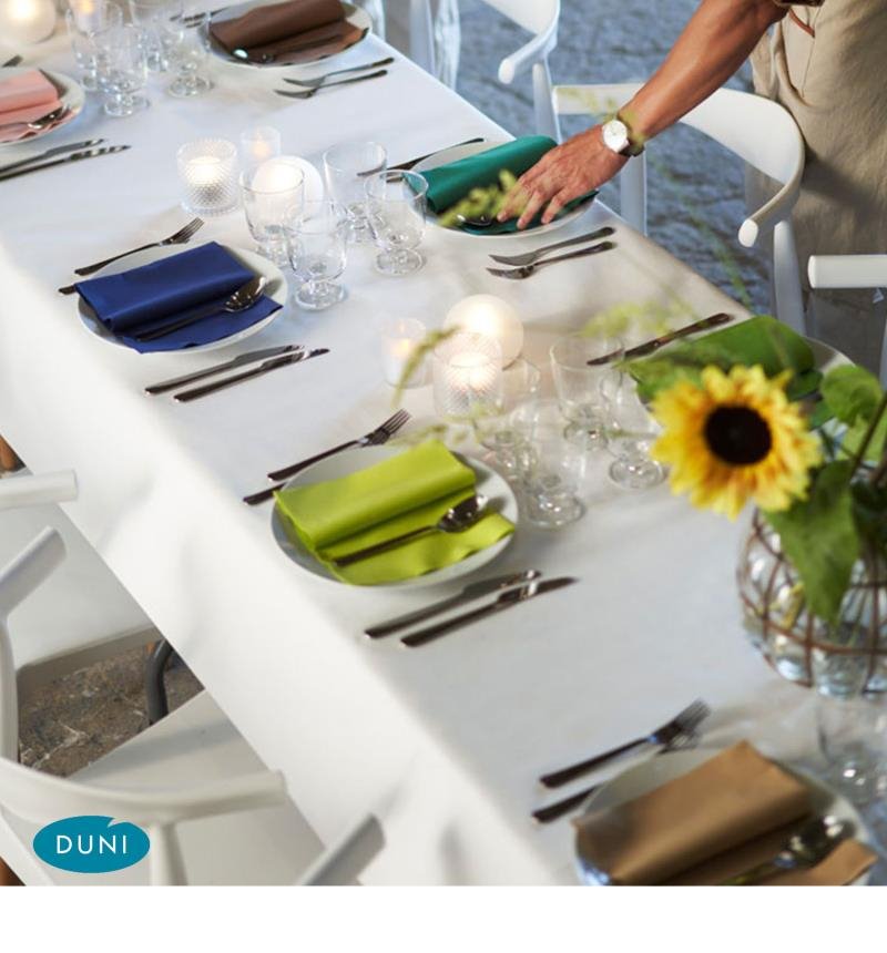 Dunicel Tischdeckenrollen Weiß