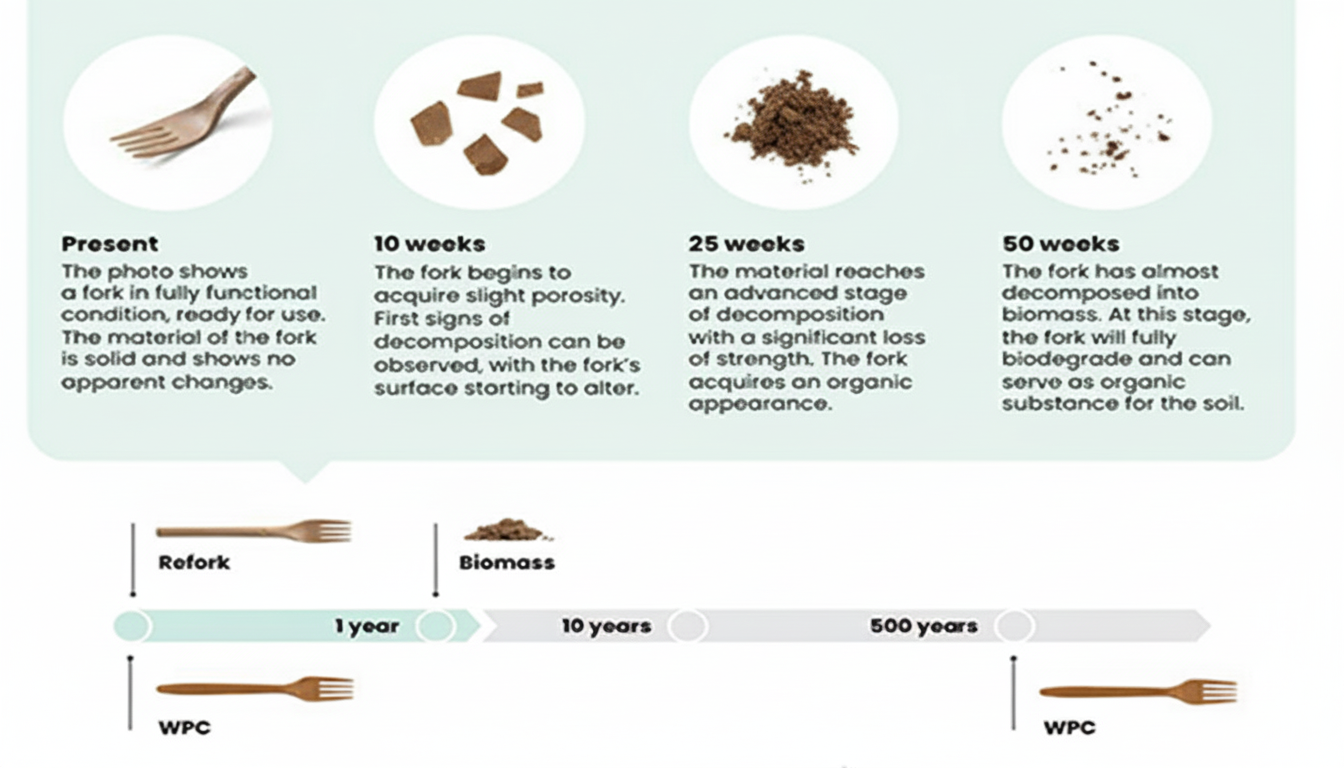 Eine Grafik zu der Lebensdauer von Refork Besteck