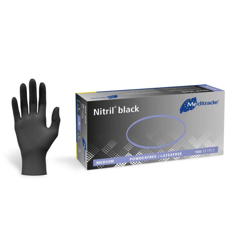  Handschuhe Nitril Schwarz latex- und puderfrei