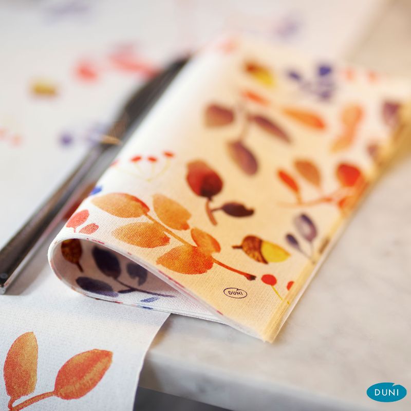 Serviette Autumn Gradient 40x40cm in Bio Dunisoft Qualität Bio Dunisoft Serviette Autumn Gradient 40x40cm Herbstservietten