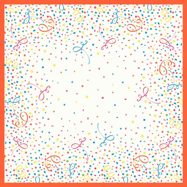 Dunicel Mitteldecke 84x84cm Confetti