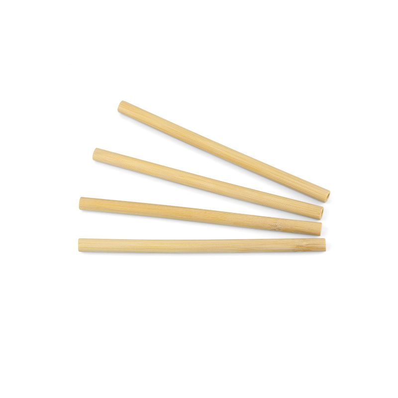 Trinkhalm Bambus hell natur, 20cm lang, Durchmesser 8mm für Cocktails