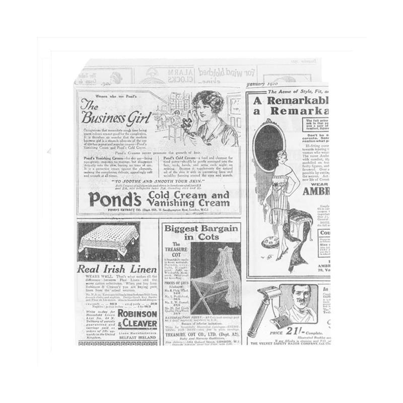 Snack Tüten Zeitungsdruck 13x13