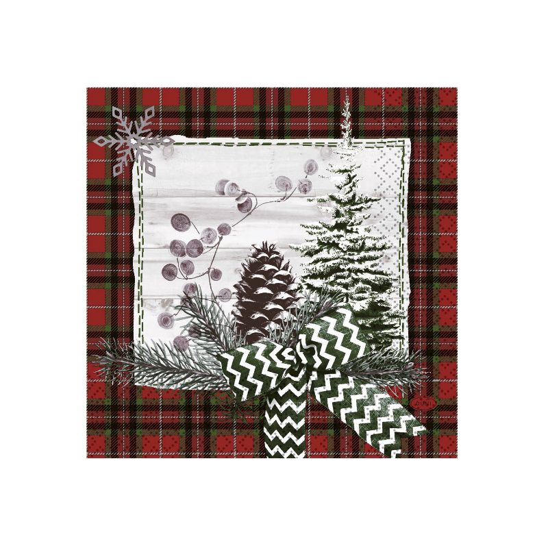 Zelltuch Serviette 33x33cm Naturally Winter