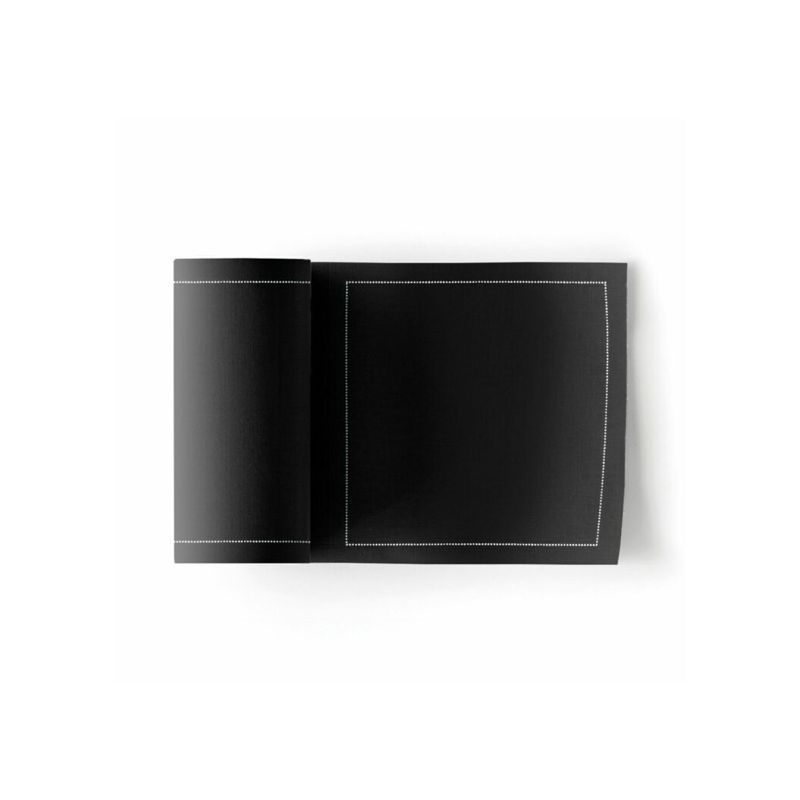 Cocktail Servietten aus Stoff schwarz 11x11cm Cocktail Servietten aus Stoff schwarz 11x11cm, Stoffservietten aus Baumwolle