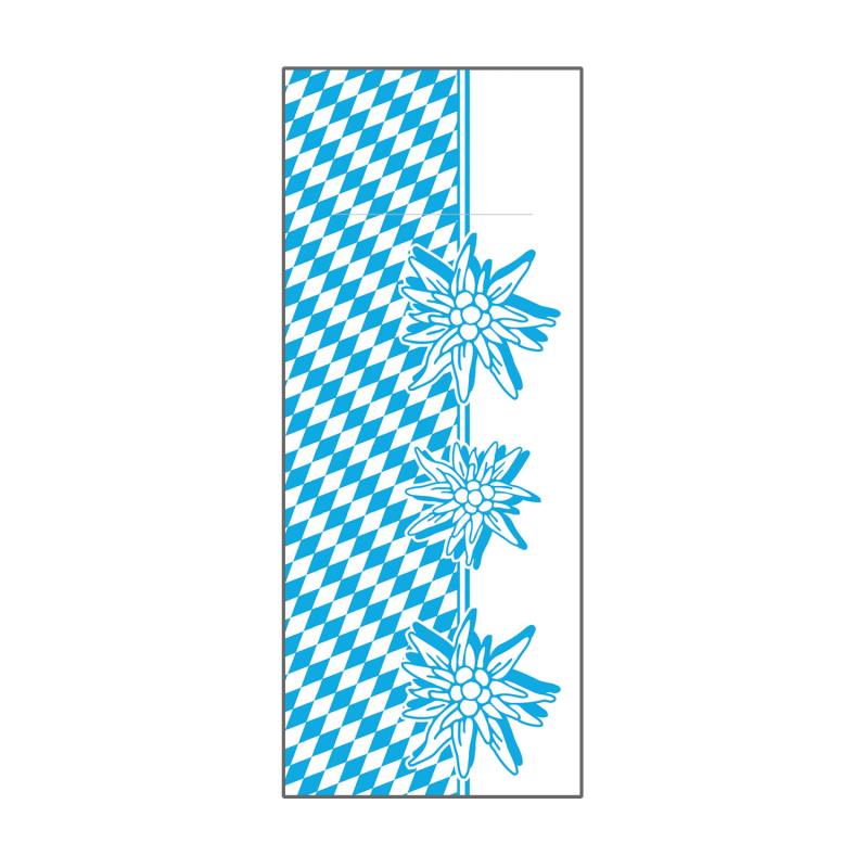 Serviettenbeutel Bayern 40x33cm 1/8 Falz Besteckservietten mit Schlitz Oktoberfest