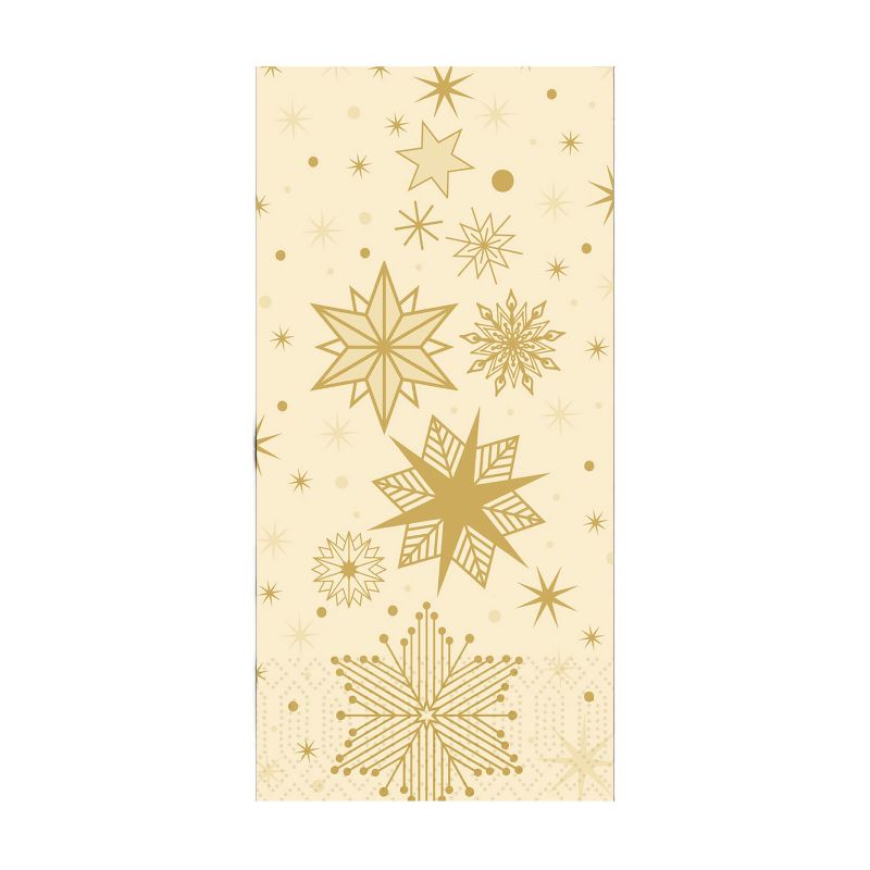 Zelltuch Serviette Stargazing Cream 1/8F 40x40cm Festliche Zelltuch-Servietten mit weihnachtlichen Sternen