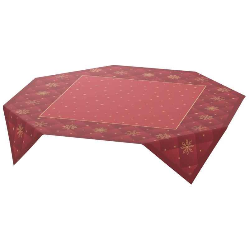 Mitteldecke Rhombus Bordeaux 84x84cm Weihnachtsmotiv Einwegdecke