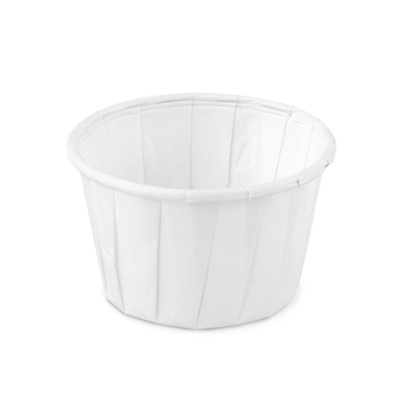 Soufflé Becher 37ml Weiß Papier