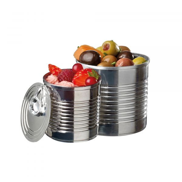 Dose silber 220ml Fingerfood-und Catering- Artikel