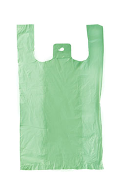 Hemdchentragetaschen 30x18x55cm grün HDPE