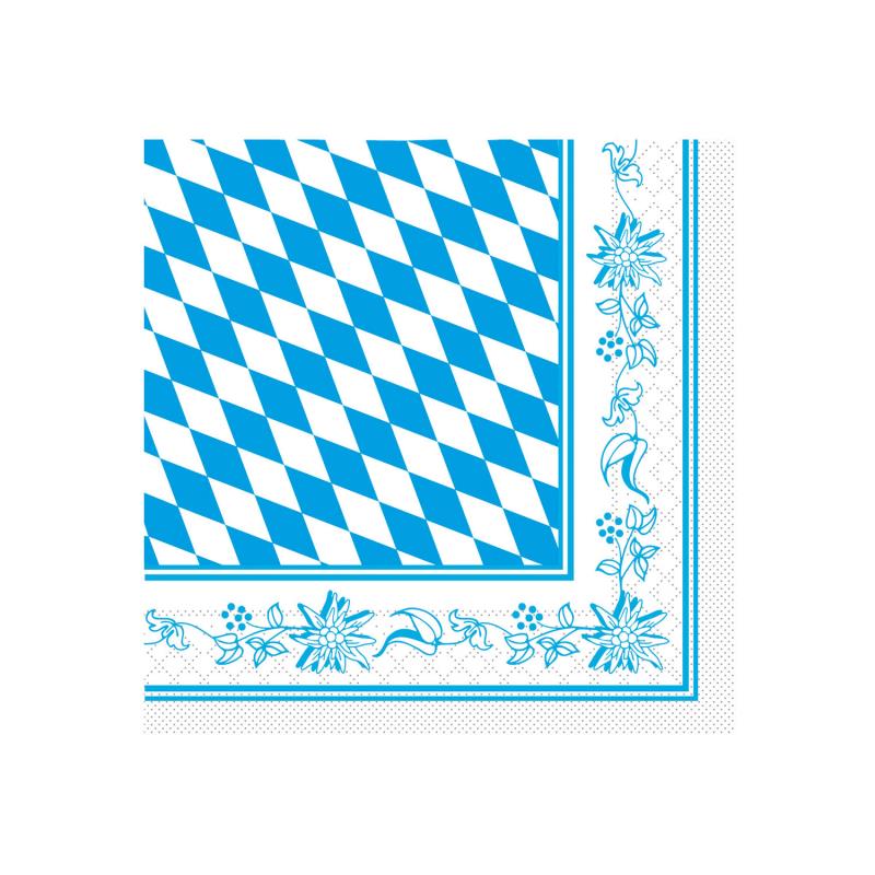 Zelltuch-Serviette Bayern 33x33cm