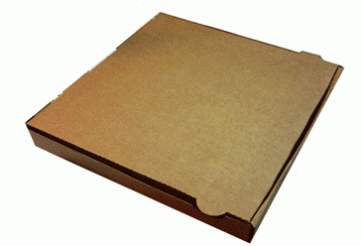 Pizzakarton 33x33x4,2 braun