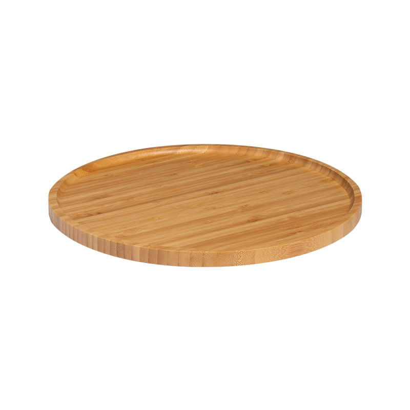 Serviertablett Bambus ∅32x1,5cm - Servierplatte mit Rand Serviertablett Bambus ∅32x1,5cm - Servierplatte mit Rand