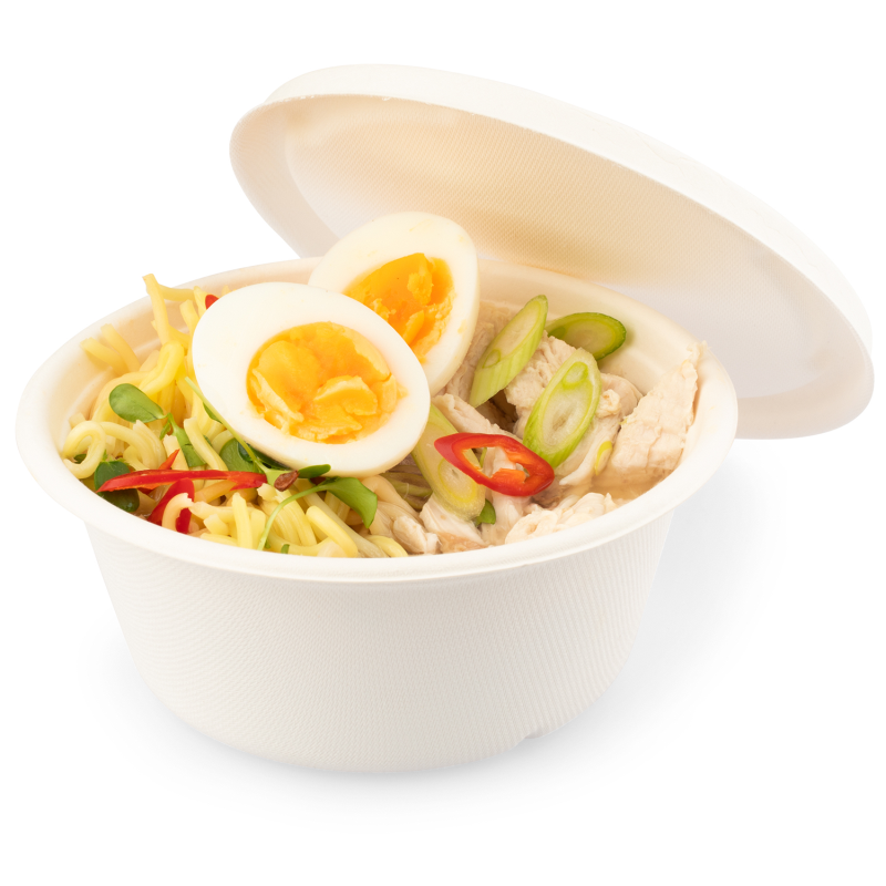 Senza Schale 1000ml aus Bagasse - PFAS-frei & nachhaltig