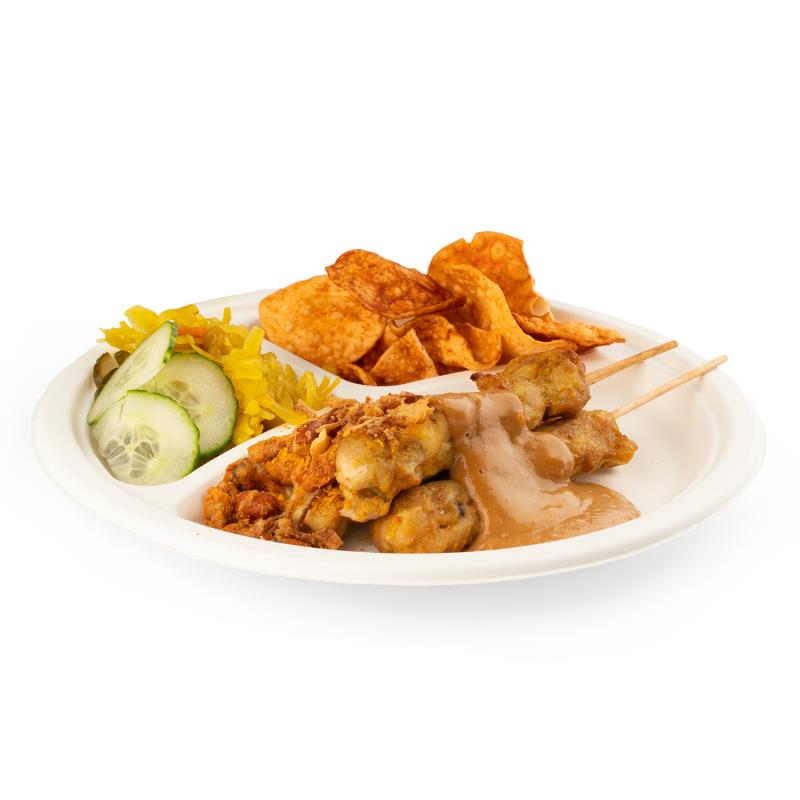 Senza Teller 258mm 3-teilig aus Bagasse - PFAS-frei & nachhaltig