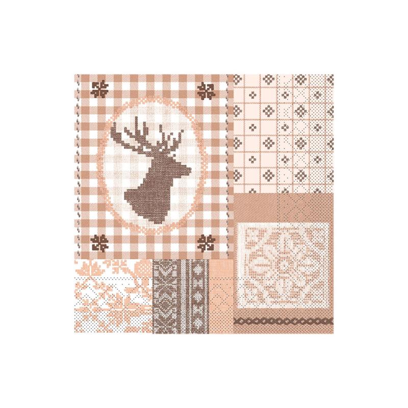 Zelltuch Serviette Luke 33x33cm Weihnachten Sale