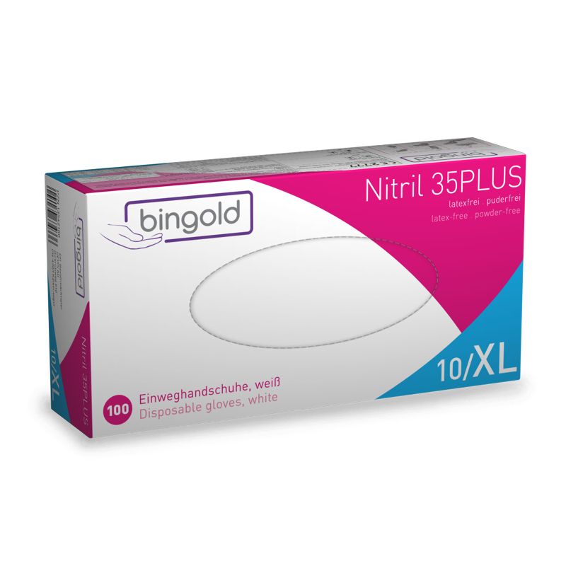 Professionelle Nitril-Handschuhe in Violettblau, puderfrei, für hygienische Anwendungen