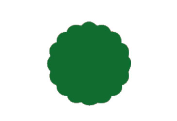 Tassendeckchen Tissuewatte 75 mm, 9-lagig Jägergrün