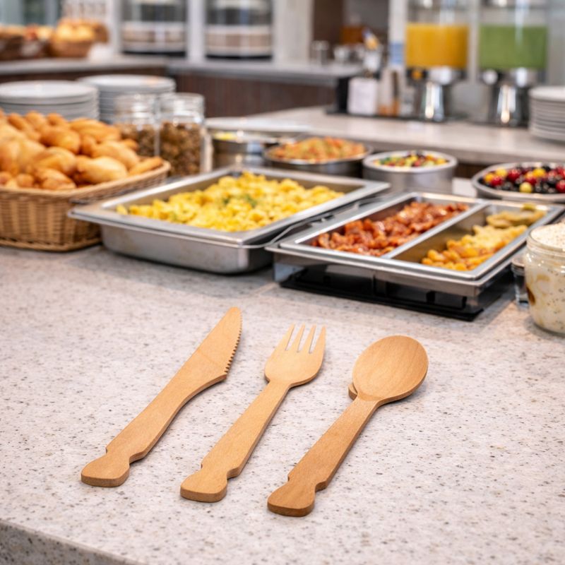 Spender Löffel für Bambus Besteckkasten