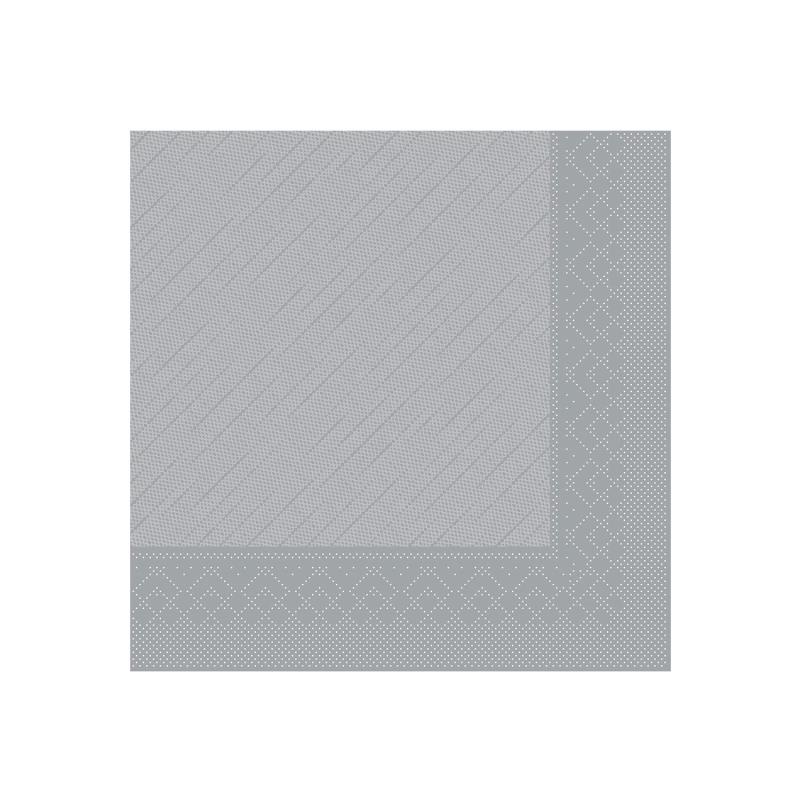 Klassik Serviette Deluxe Grau 40x40cm
