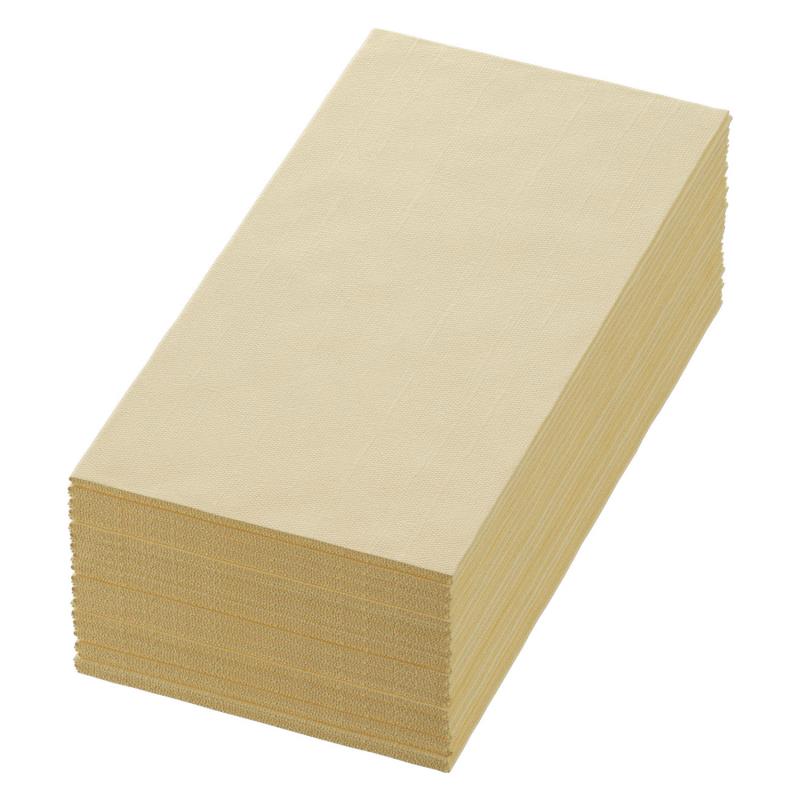 Serviette Cream 1/8 Falz 40x40cm in Bio Dunisoft Qualität