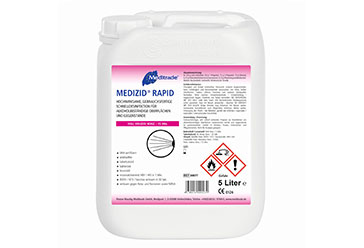 Flächendesinfektion Medizid Rapid+ 5 Liter zur Desinfektion von alkoholbeständigen Oberflächen